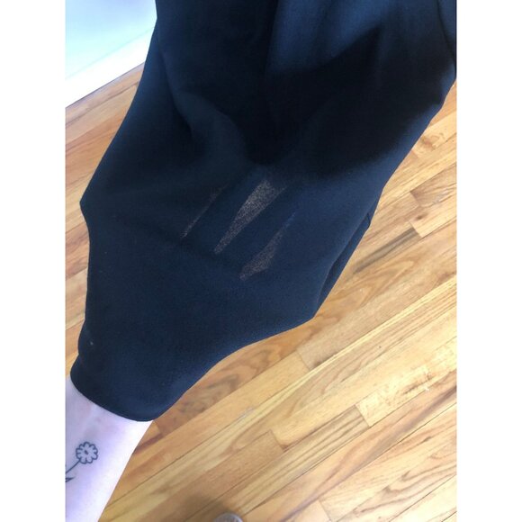 Vintage mod black dress cutout midriff | maxi dress | sleeveless party dress - Picture 9 of 10